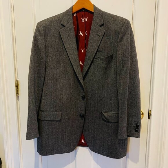 Brooke Brothers Golden Fleece Wool Sports Coat Blazer US 43 R - Picture 2 of 14